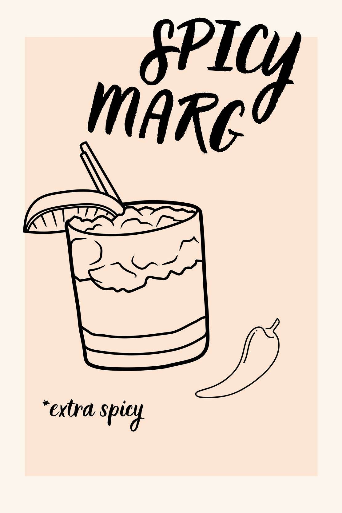 Spicy Marg Wall Art - beink online art store