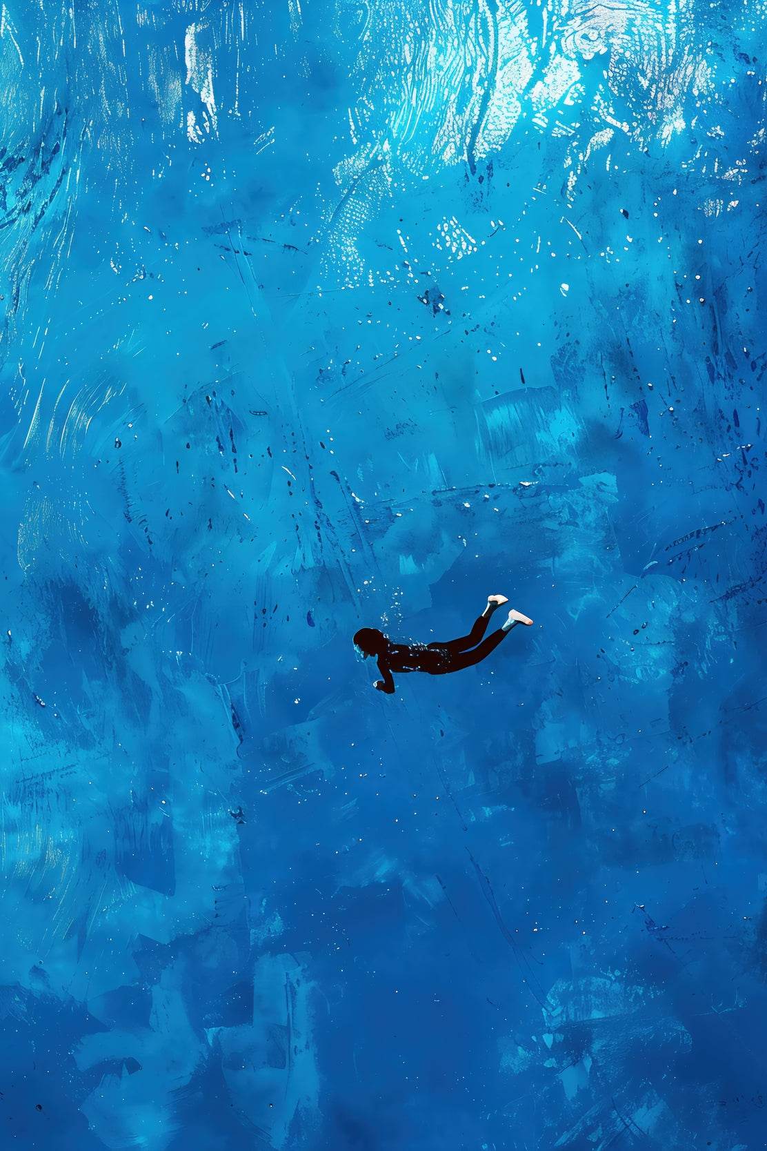 Diving Painting Wall Art - beink online art store