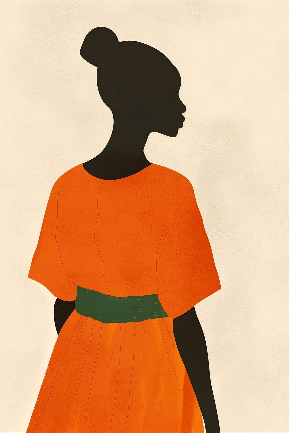 Black Women Textured Wall Art - beink online art store