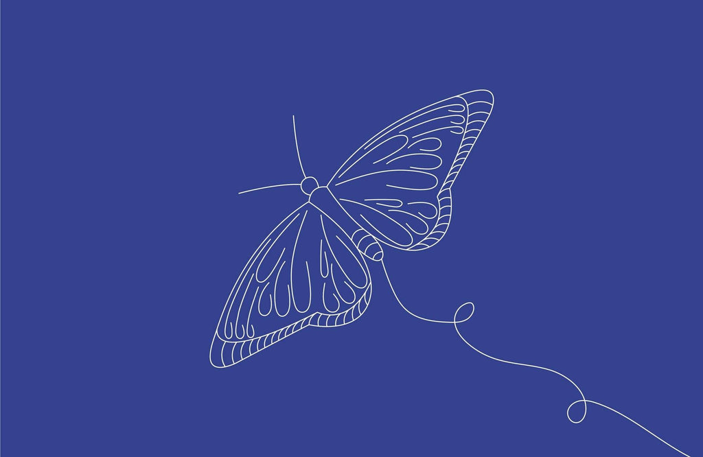 Butterfly Flight Line Art - beink online art store