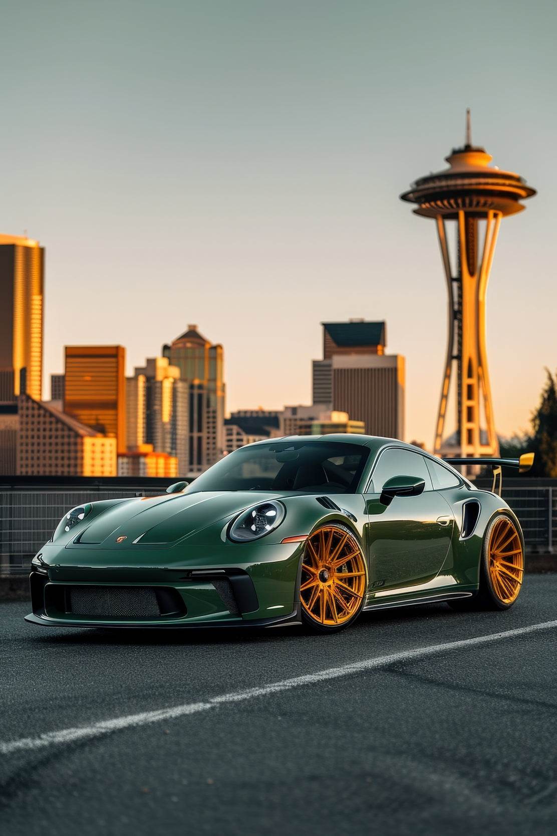 Porsche RS Green Wall Art - beink online art store