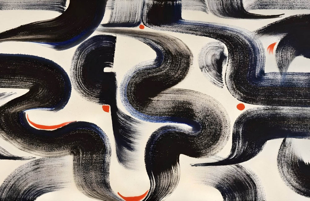 Intertwined Currents Modern Wall Art - beink online art store