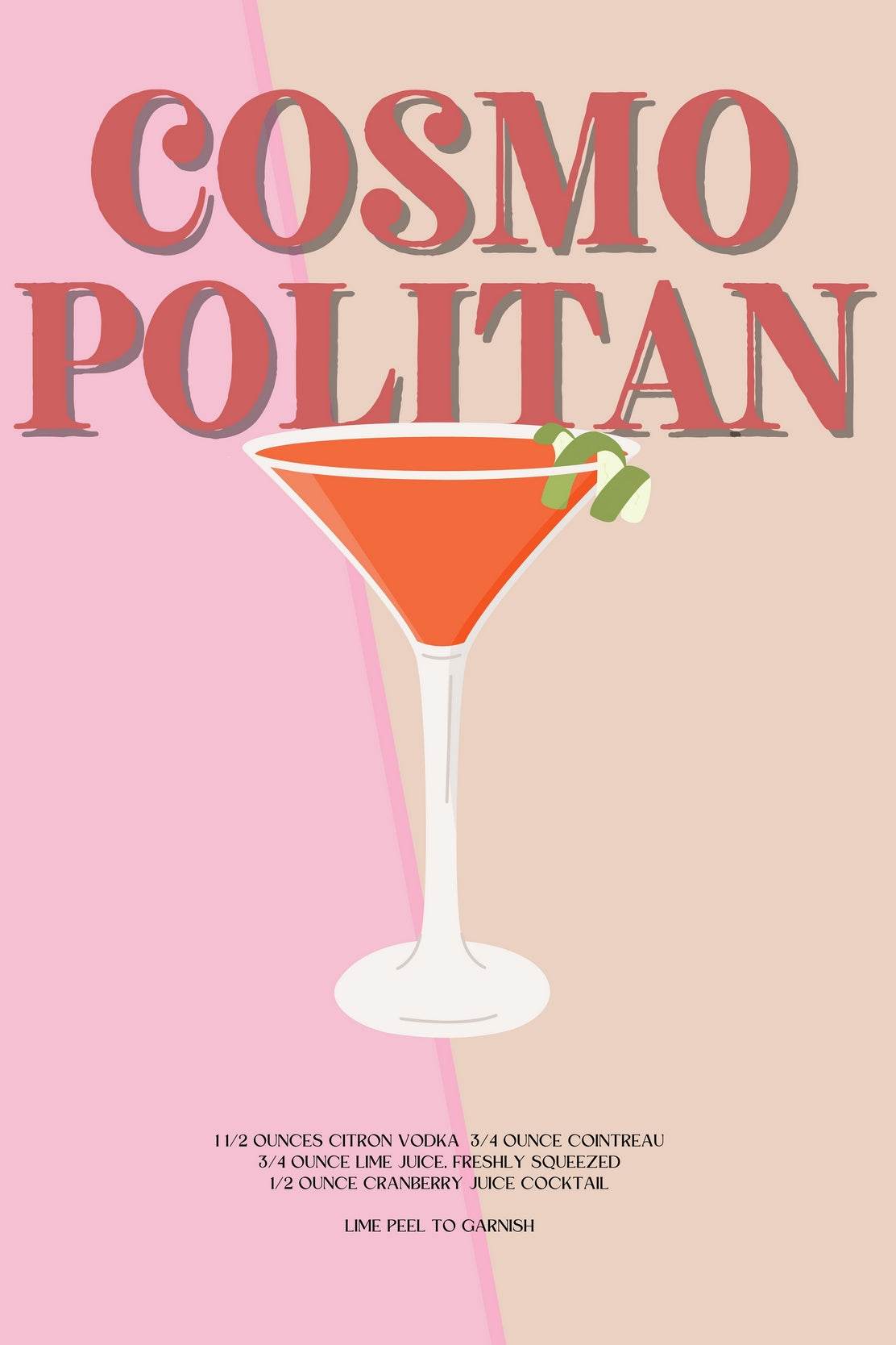 Cosmon Politan Cocktail Wall Art - beink online art store