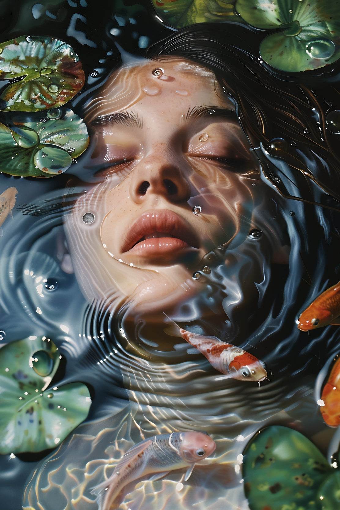 Aquatic Tranquility Modern Wall Art - beink online art store