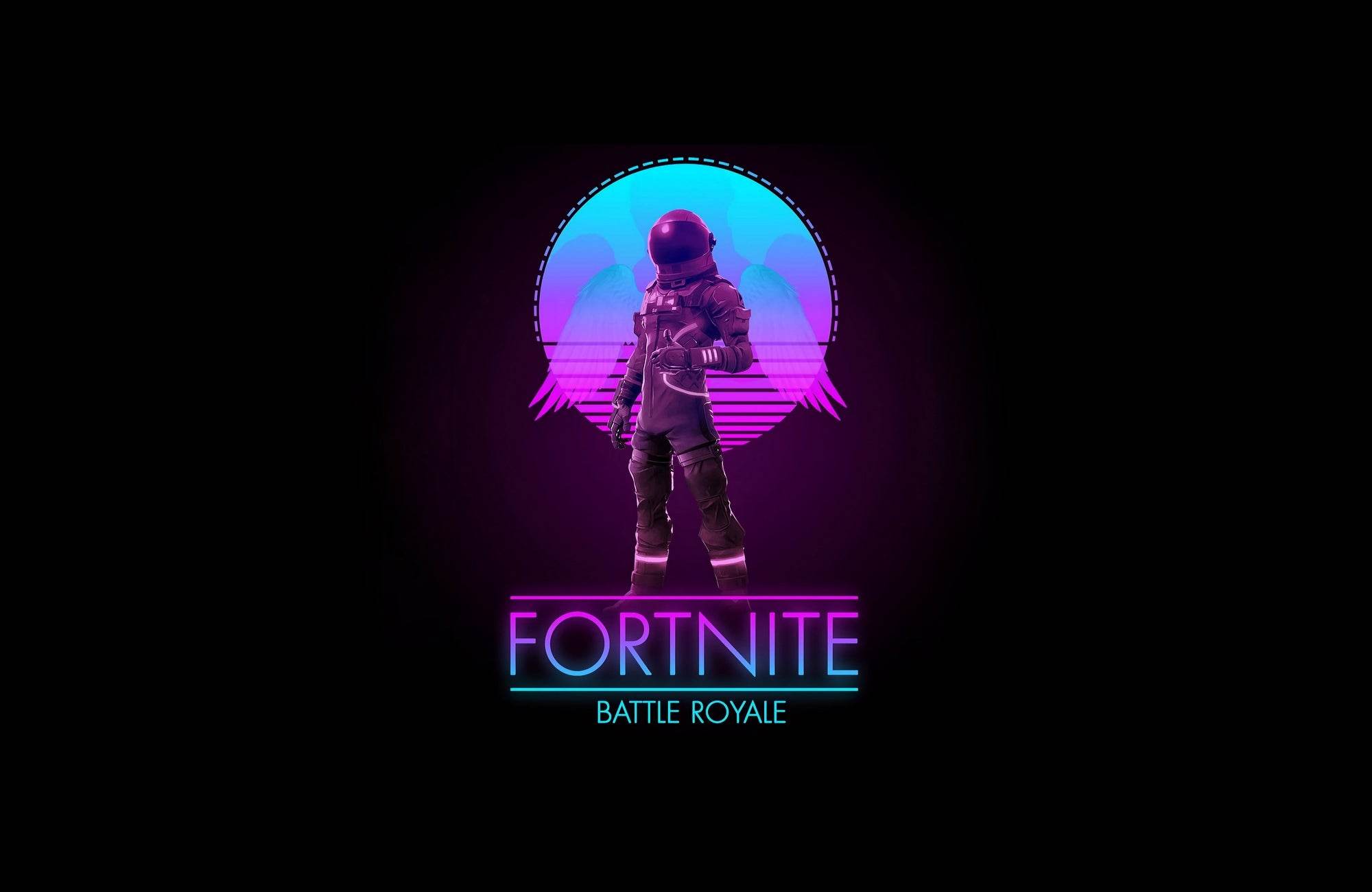 FORTNITE Cool Neon Gaming Wall Art - beink online art store