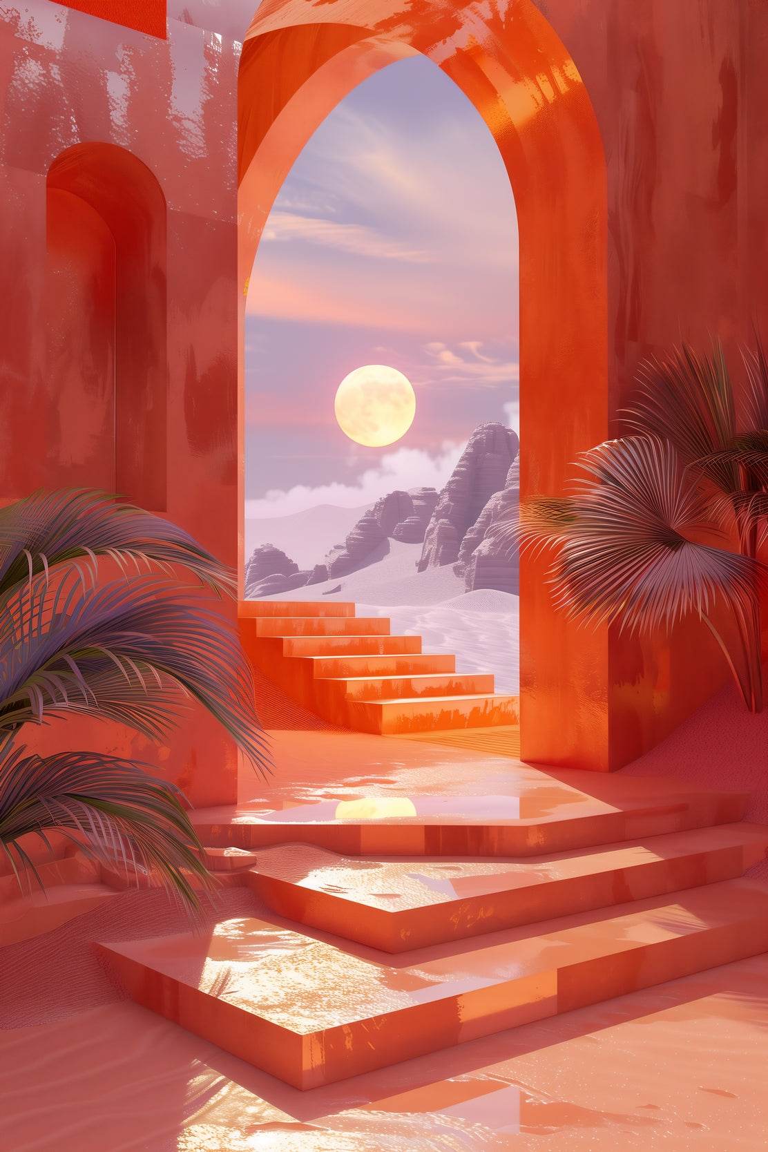 Lunar Portal - Arch with Gateway Wall Art - beink online art store