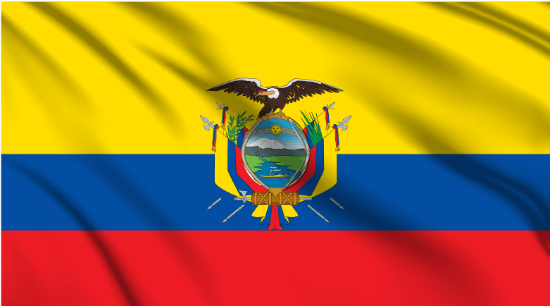 Ecuador National Flag Wall Art - beink online art store