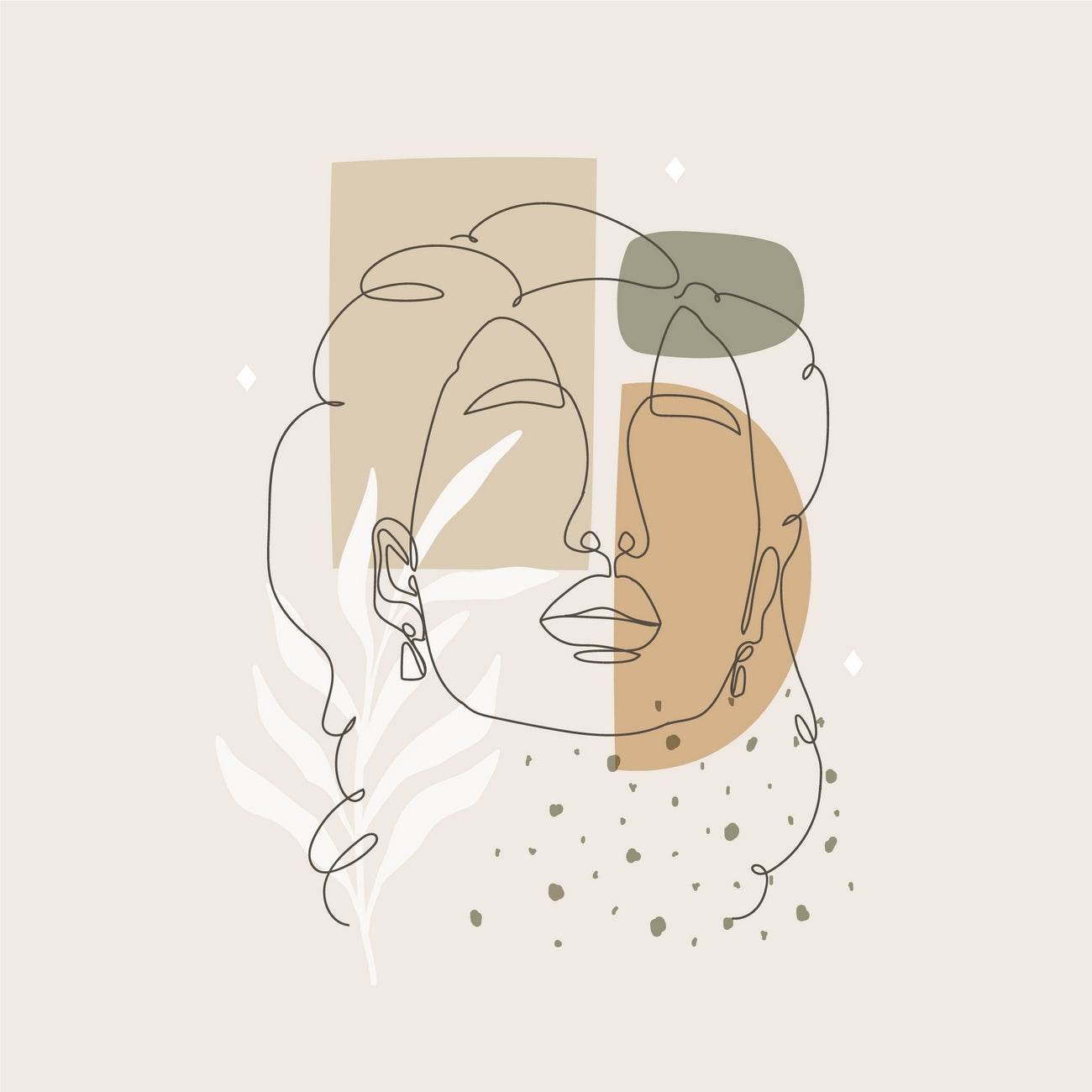 Line Art Design Wall Art - beink online art store