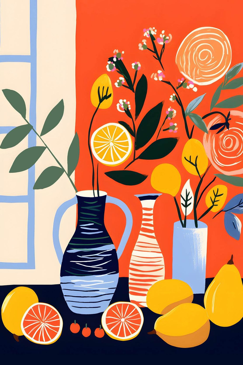 Tropical Fruits Wall Art - beink online art store