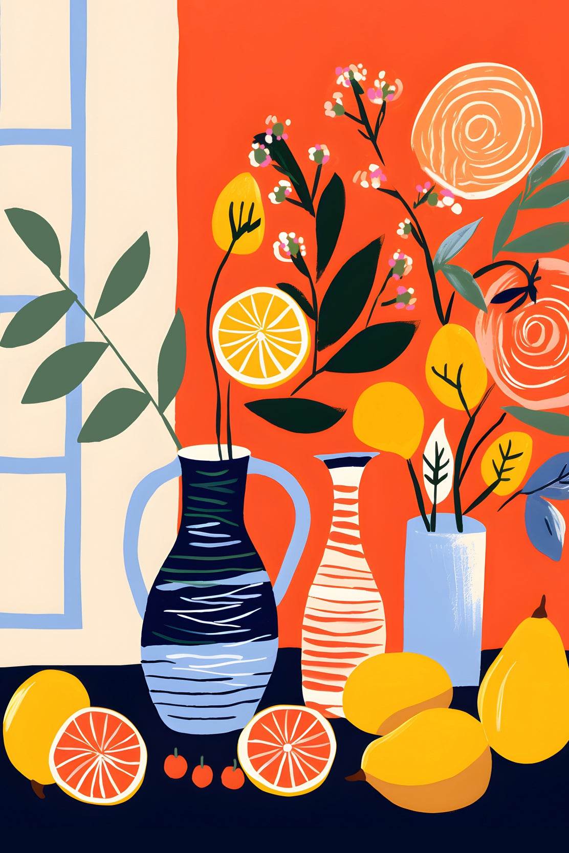 Tropical Fruits Wall Art - beink online art store