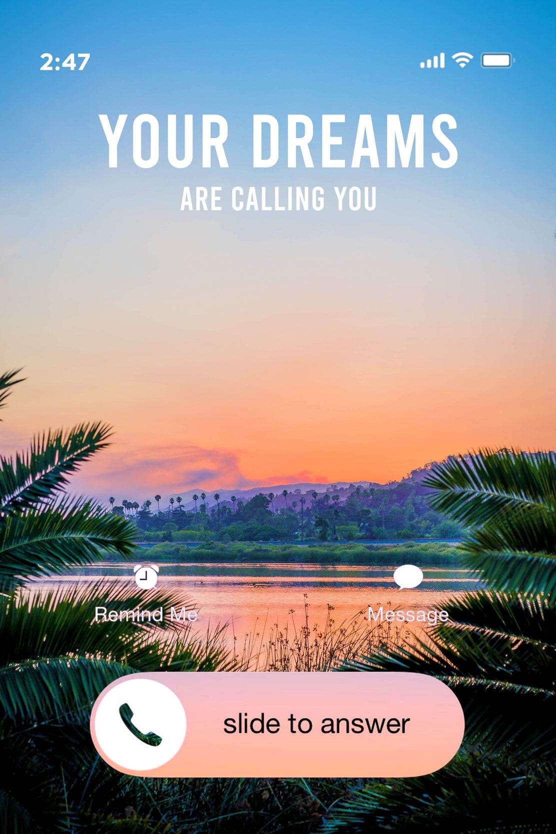 Dreams Calling Motivational Wall Art - beink online art store