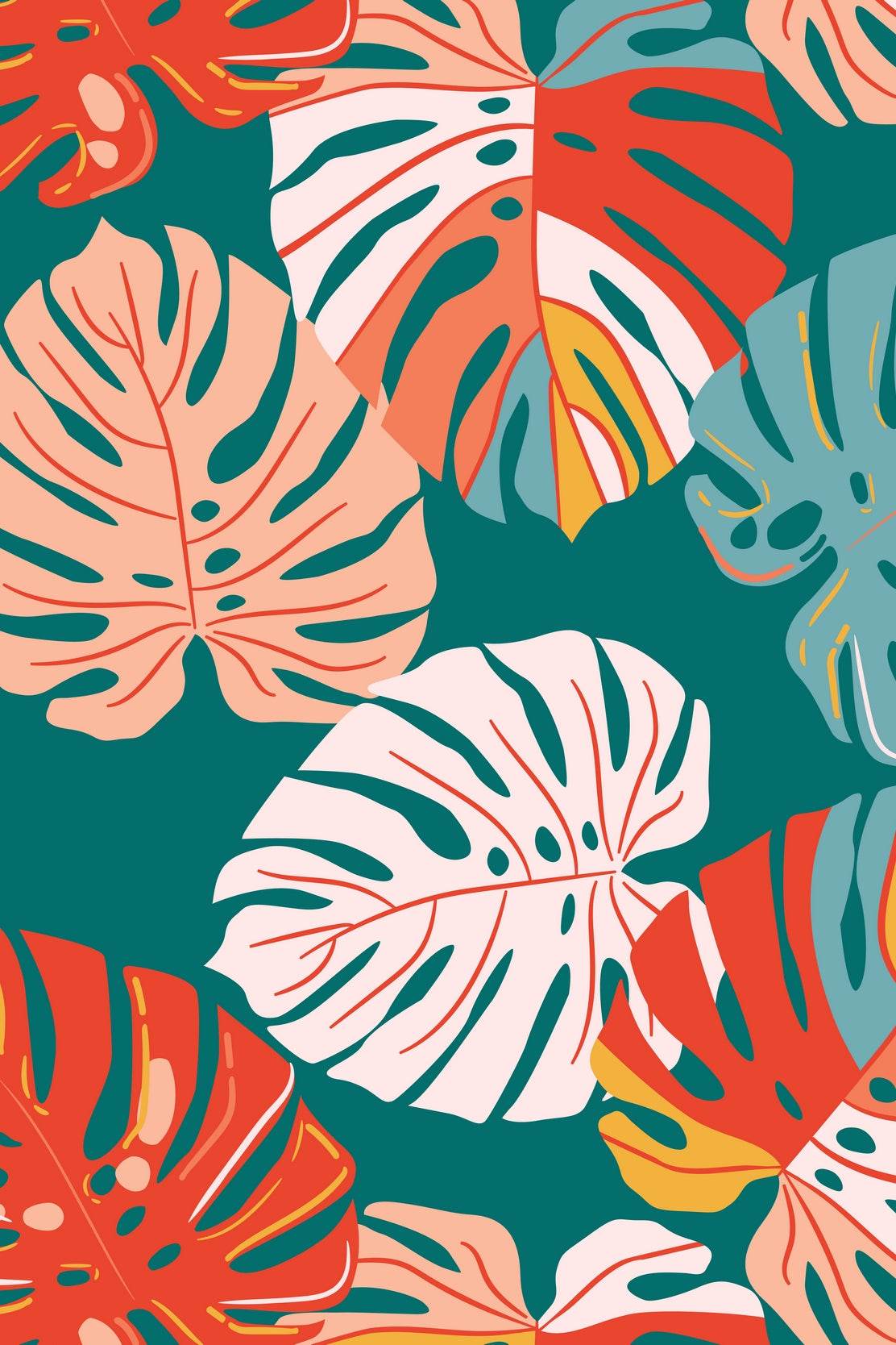 Drawing of Large Fig Leaves - beink online art store