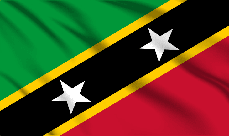Saint Kitts and Nevis National Flag Wall Art - beink online art store