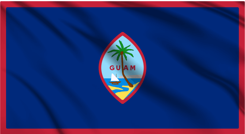 Guam National Flag Wall Art - beink online art store