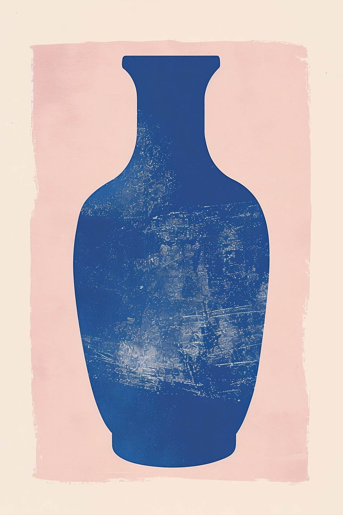 Cobalt Blue Vase Wall Art - beink online art store
