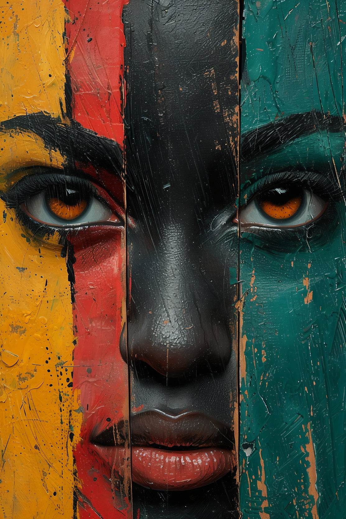 African Ethnic Woman Wall Art - beink online art store