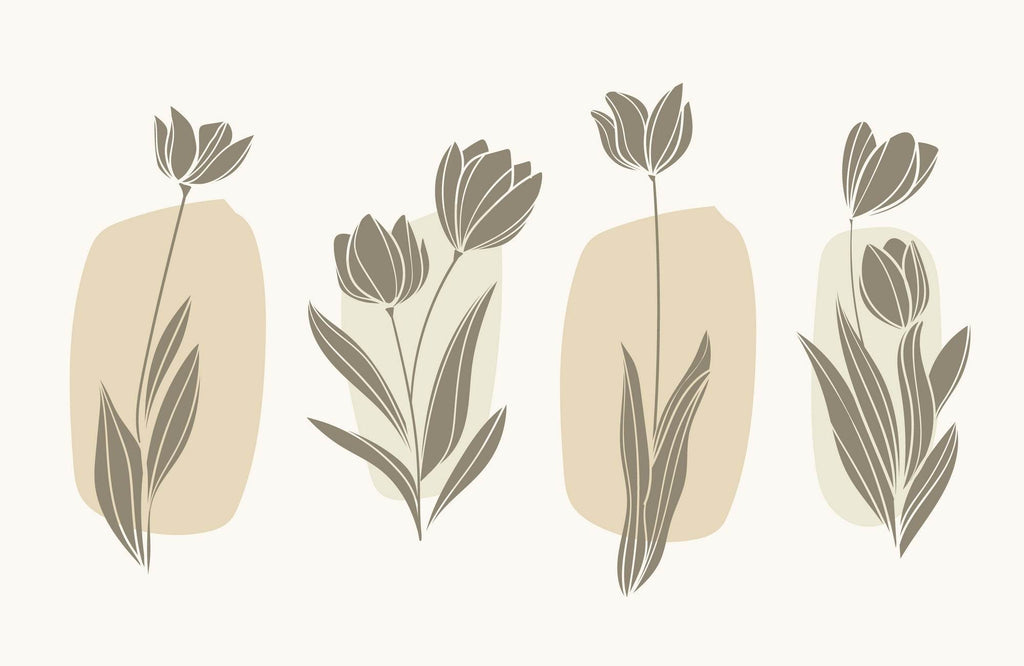 Black Tulip Branch Wall Art - beink online art store