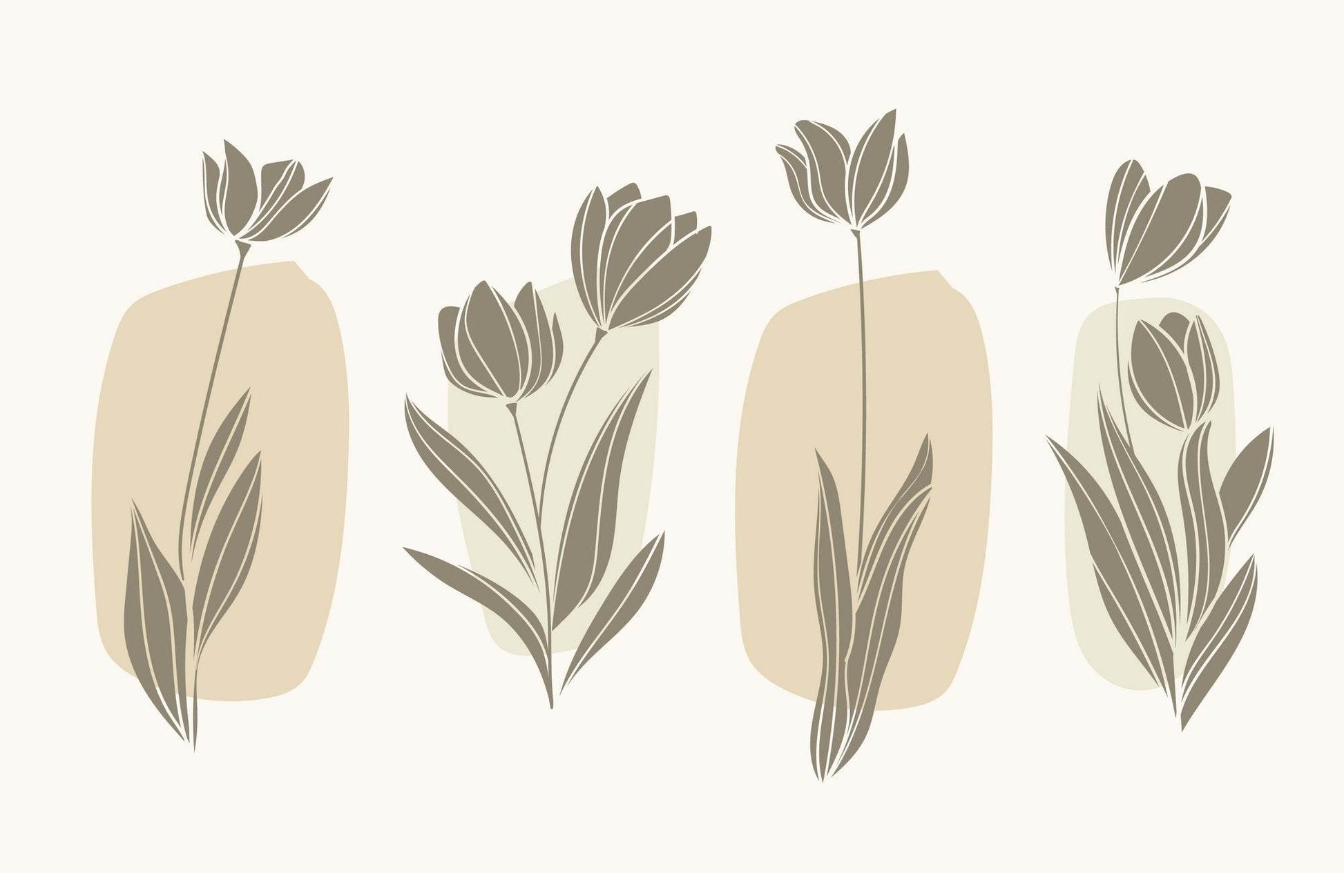 Black Tulip Branch Wall Art - beink online art store