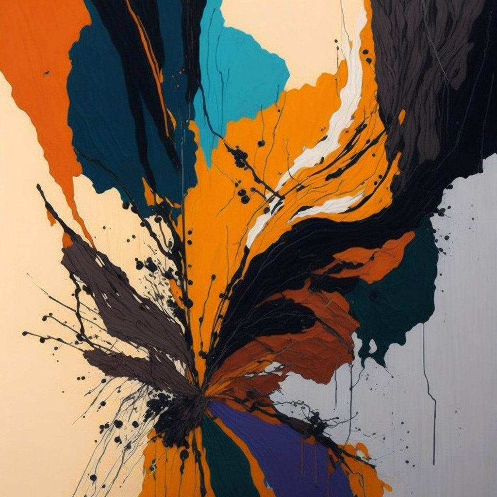 Bold Hand Oil Paint Abstract Wall Art - beink online art store