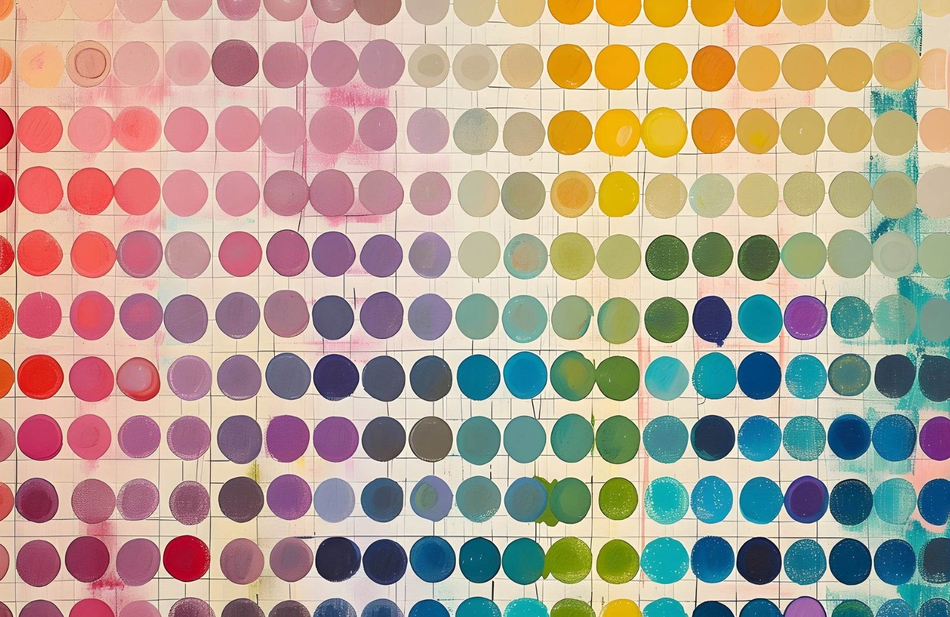 Abstract Series of Colorful Circles - beink online art store