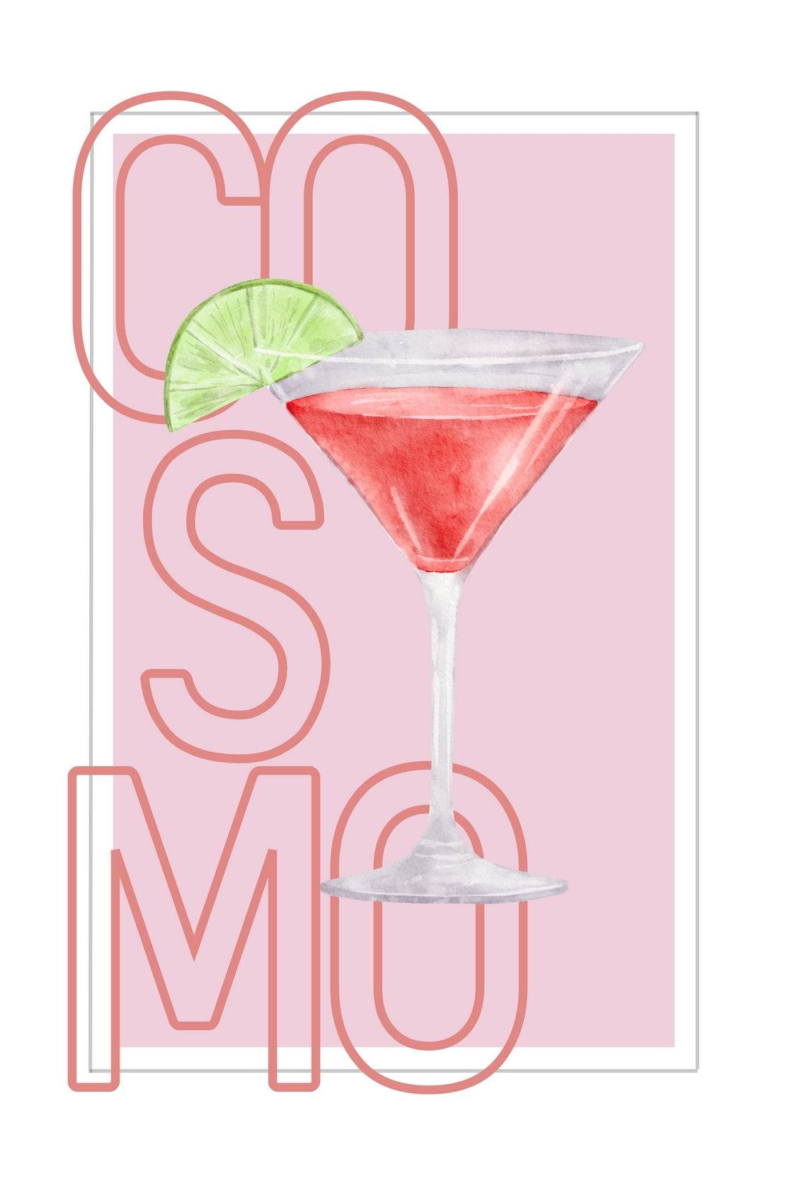 Cosmo Cocktail Wall Art - beink online art store