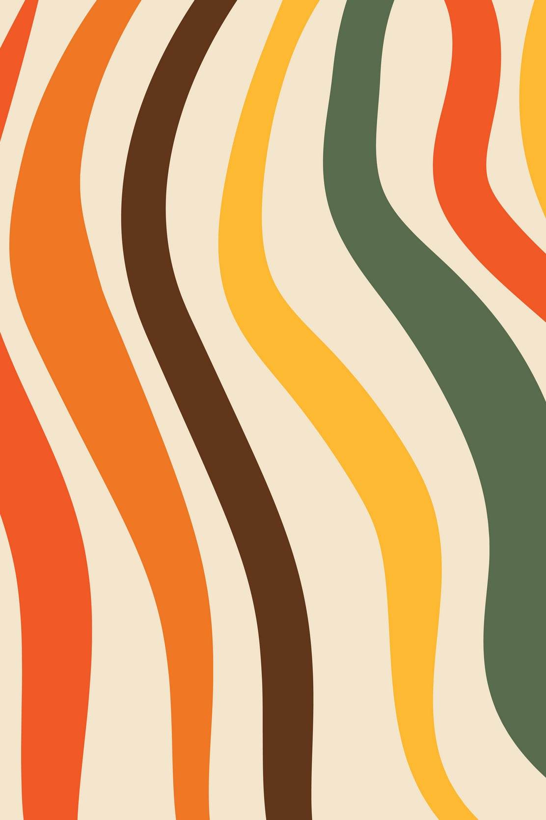 Painting Colored Wavy Lines Wall Art - beink online art store