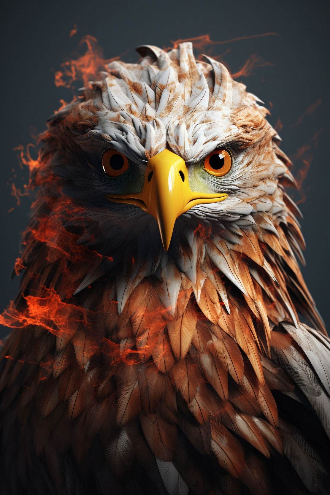 3D Eagle Painting Bird Wall Art - beink online art store