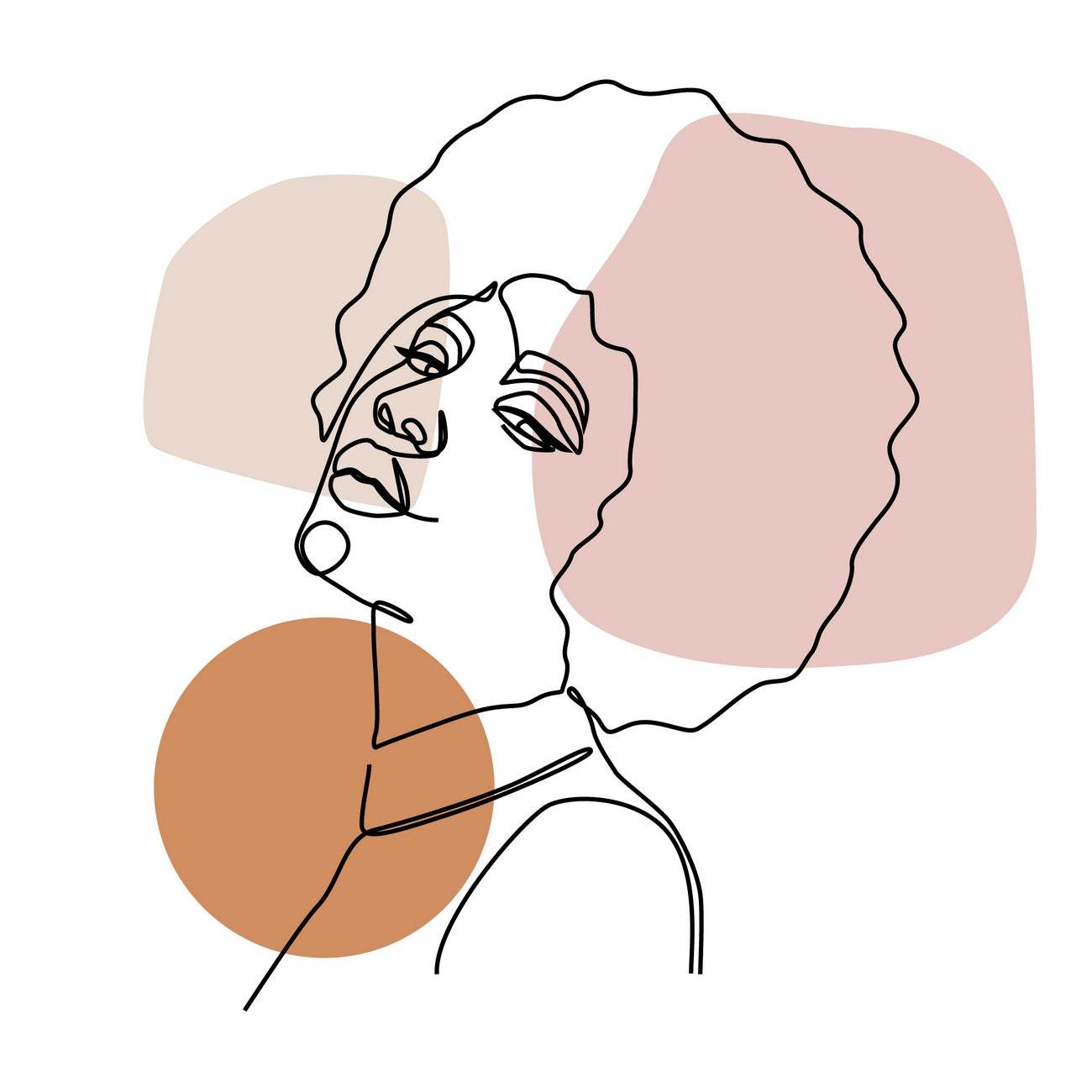 Blonde Black Woman Wall Art - beink online art store