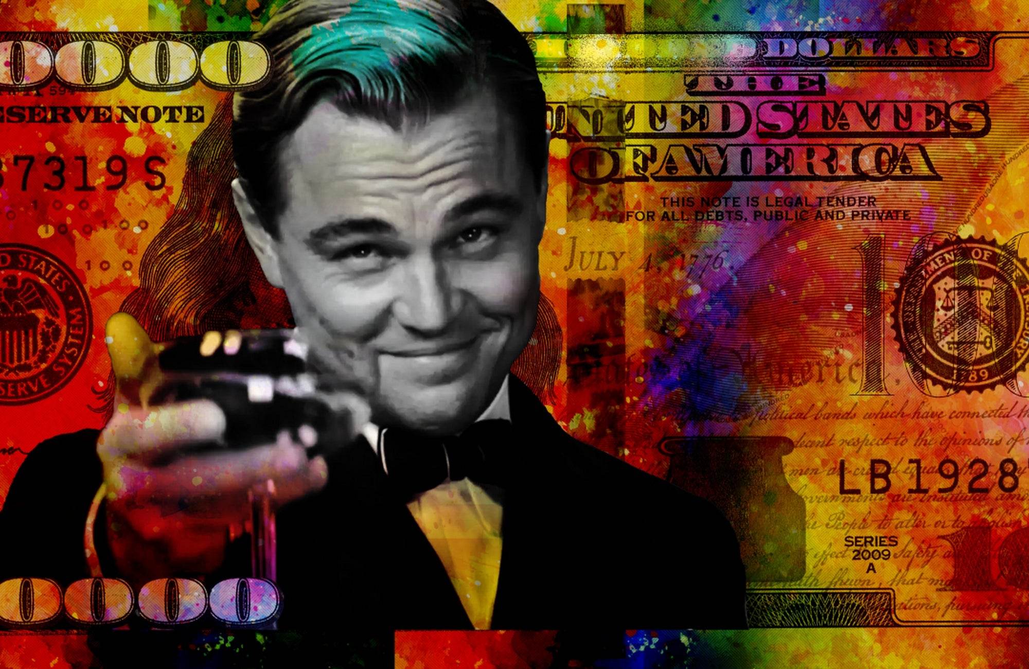 Leonardo DiCaprio- The Great Gatsby Wall Art - beink online art store