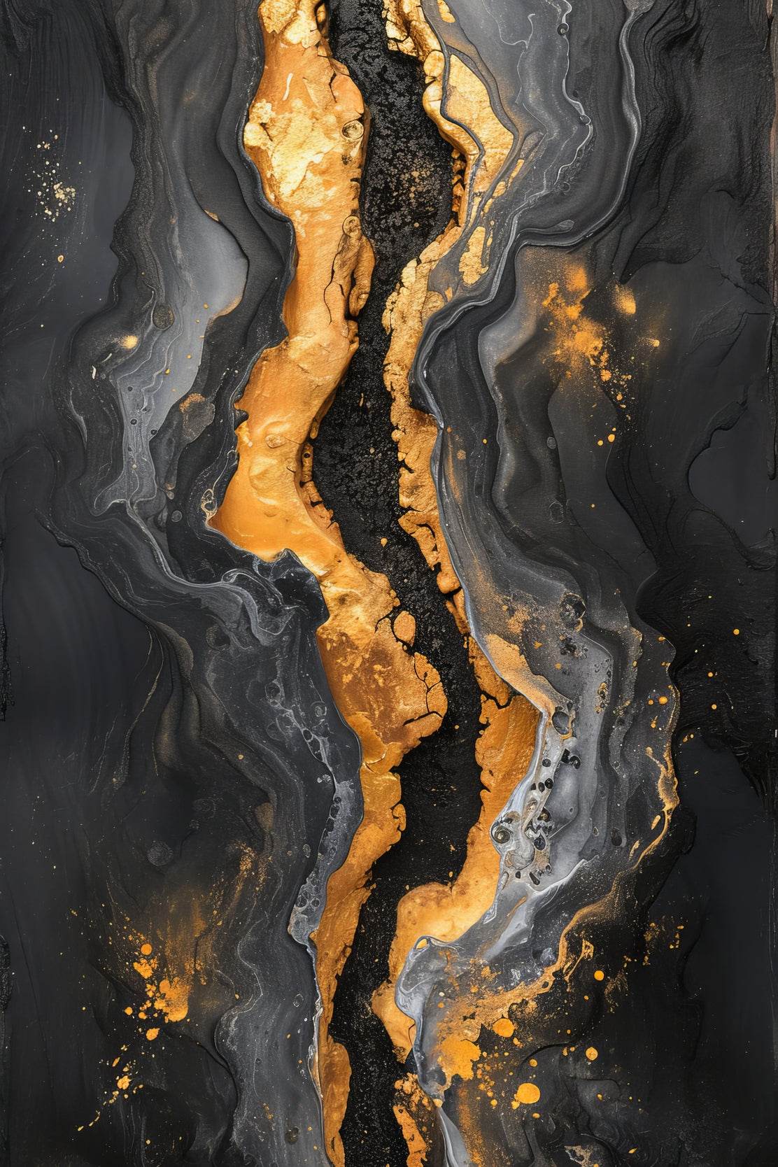 Beautiful Black And Gold Marble Background Wall Art - beink online art store