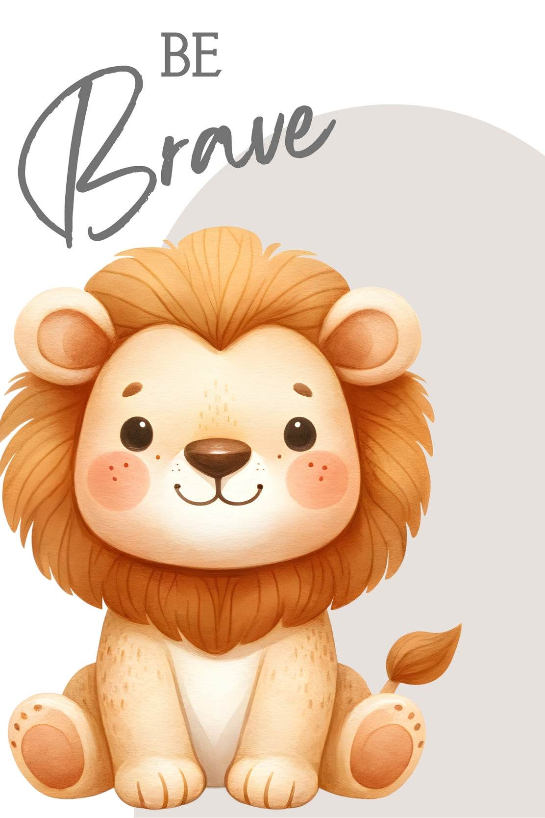 Cartoon Cub Illustration Wall Art - beink online art store