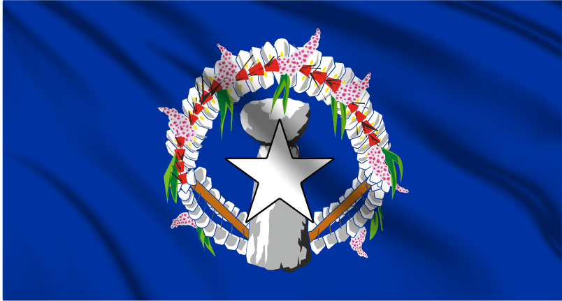 Northern Mariana Islands National Flag Wall Art - beink online art store
