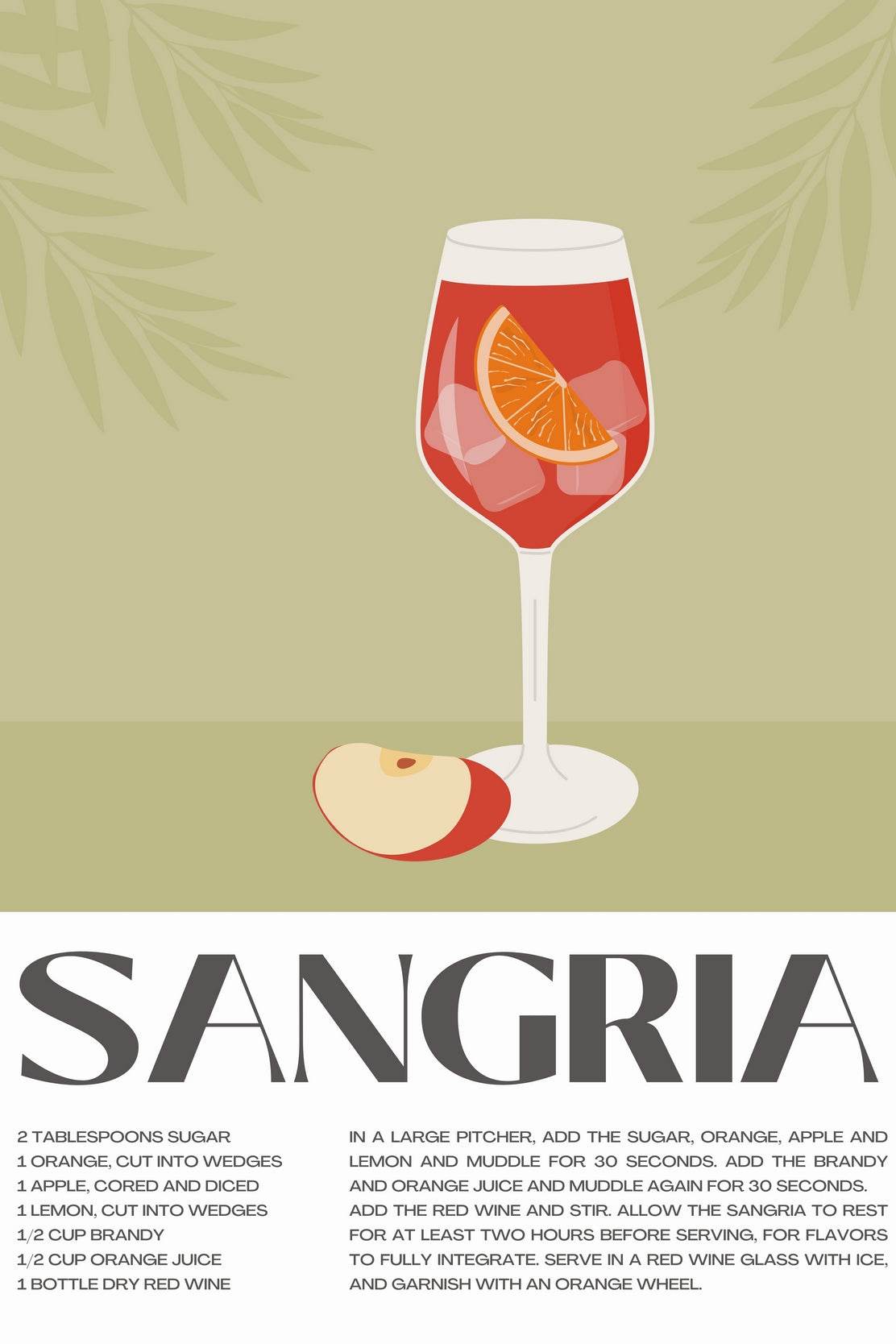 Traditional Red Sangria Wall Art - beink online art store