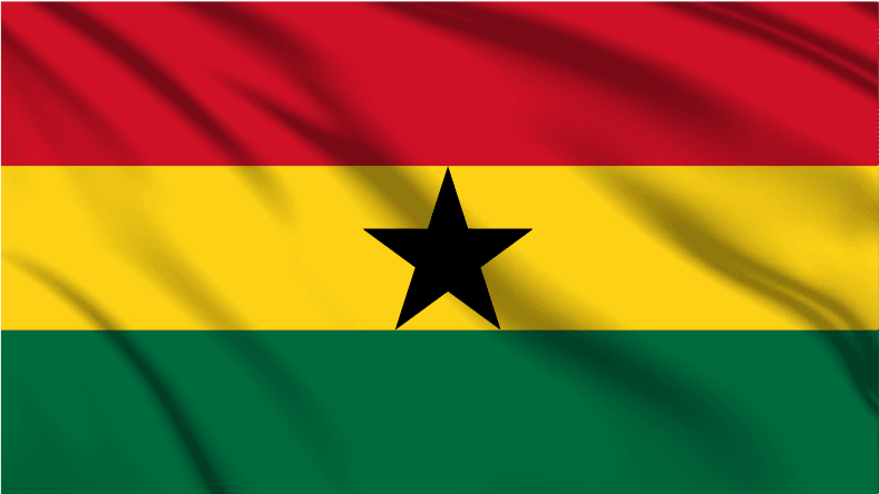 Ghana National Flag Wall Art - beink online art store