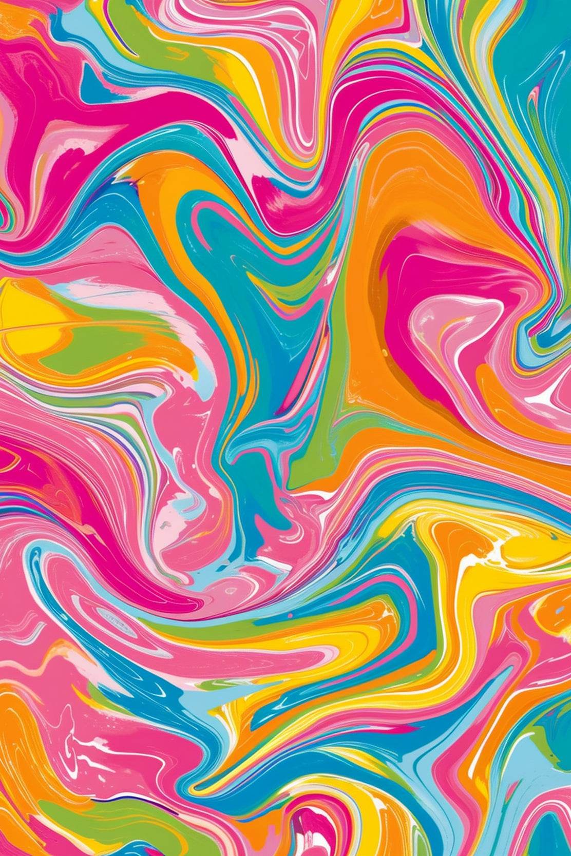 Colorful Oil Painting Background Digital Art - beink online art store