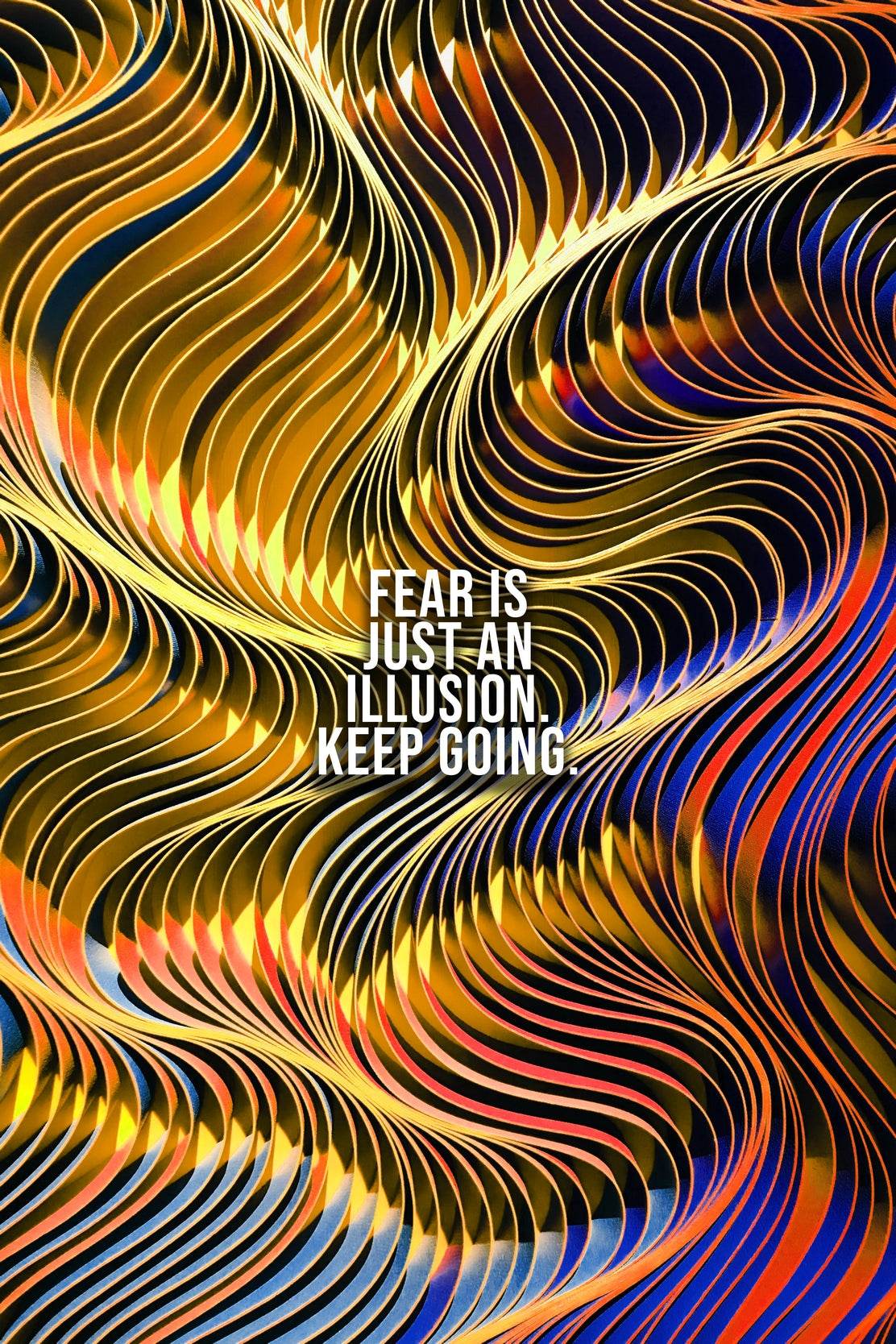 Fear is Illusion Motivational Wall Art - beink online art store