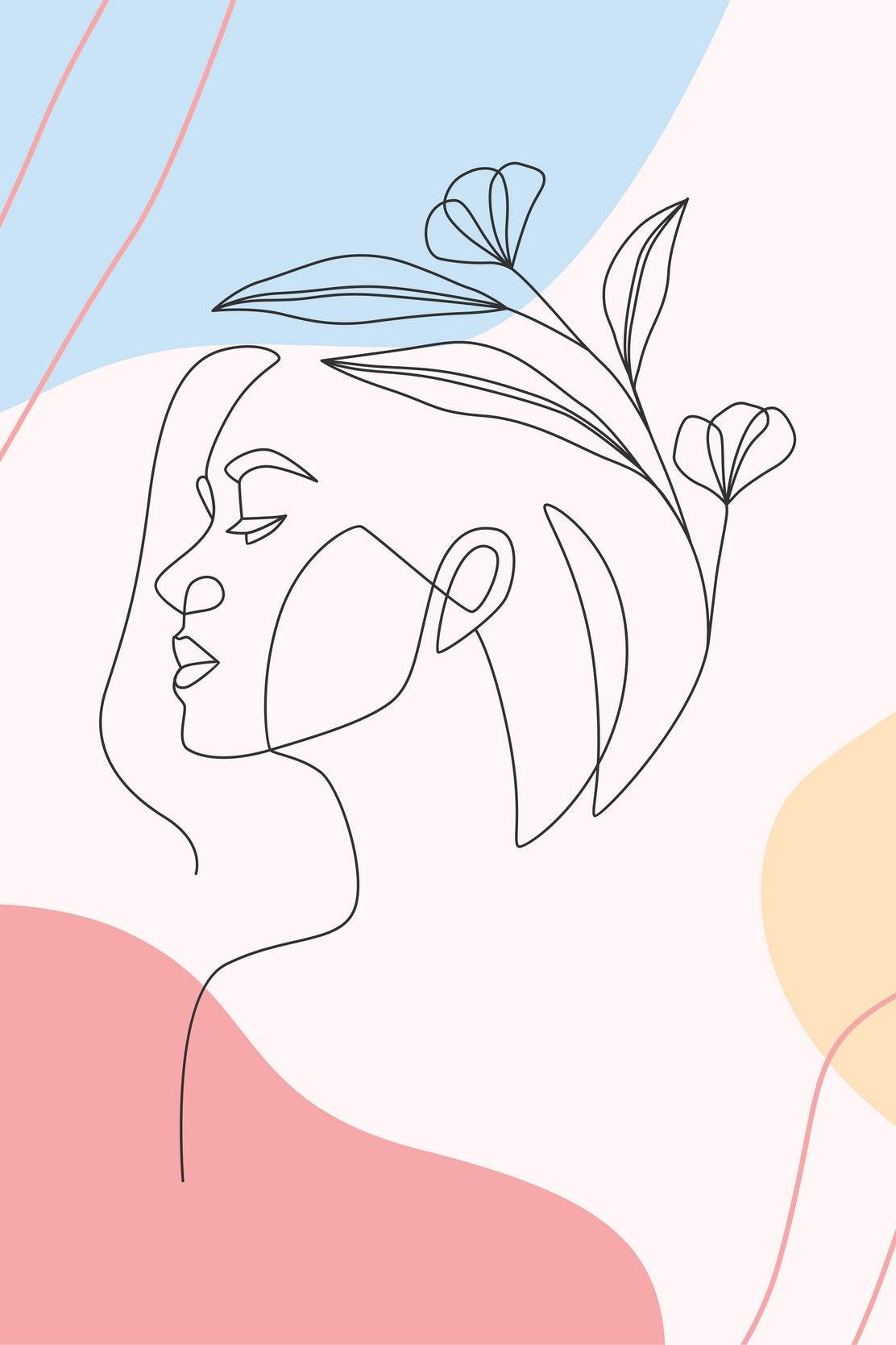 The Face Of a Sleeping Woman Wall Art - beink online art store