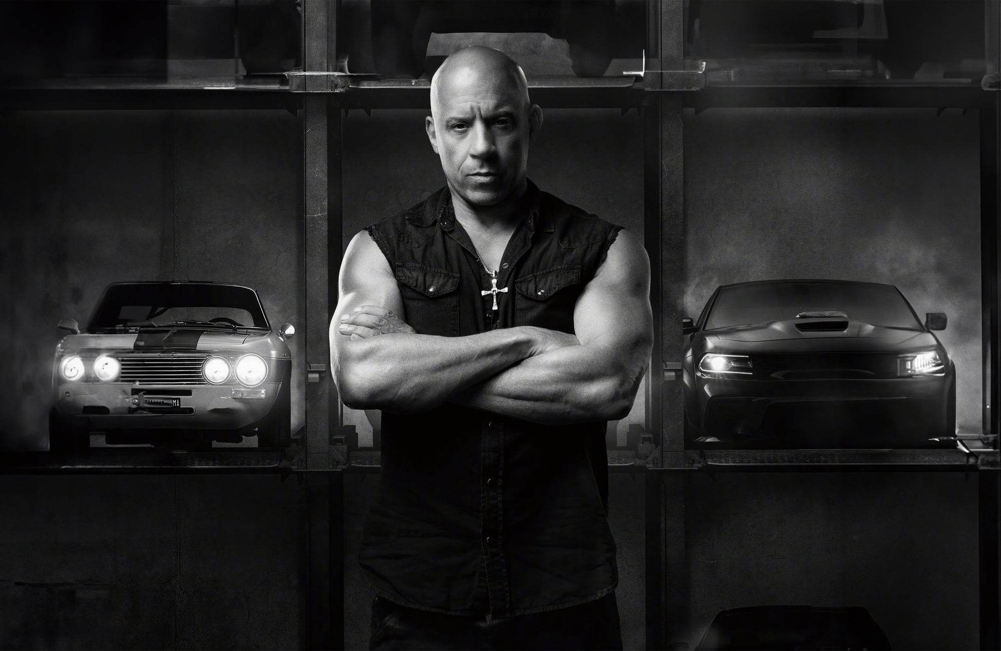 Vin Diesel Black & White Wall Art - beink online art store