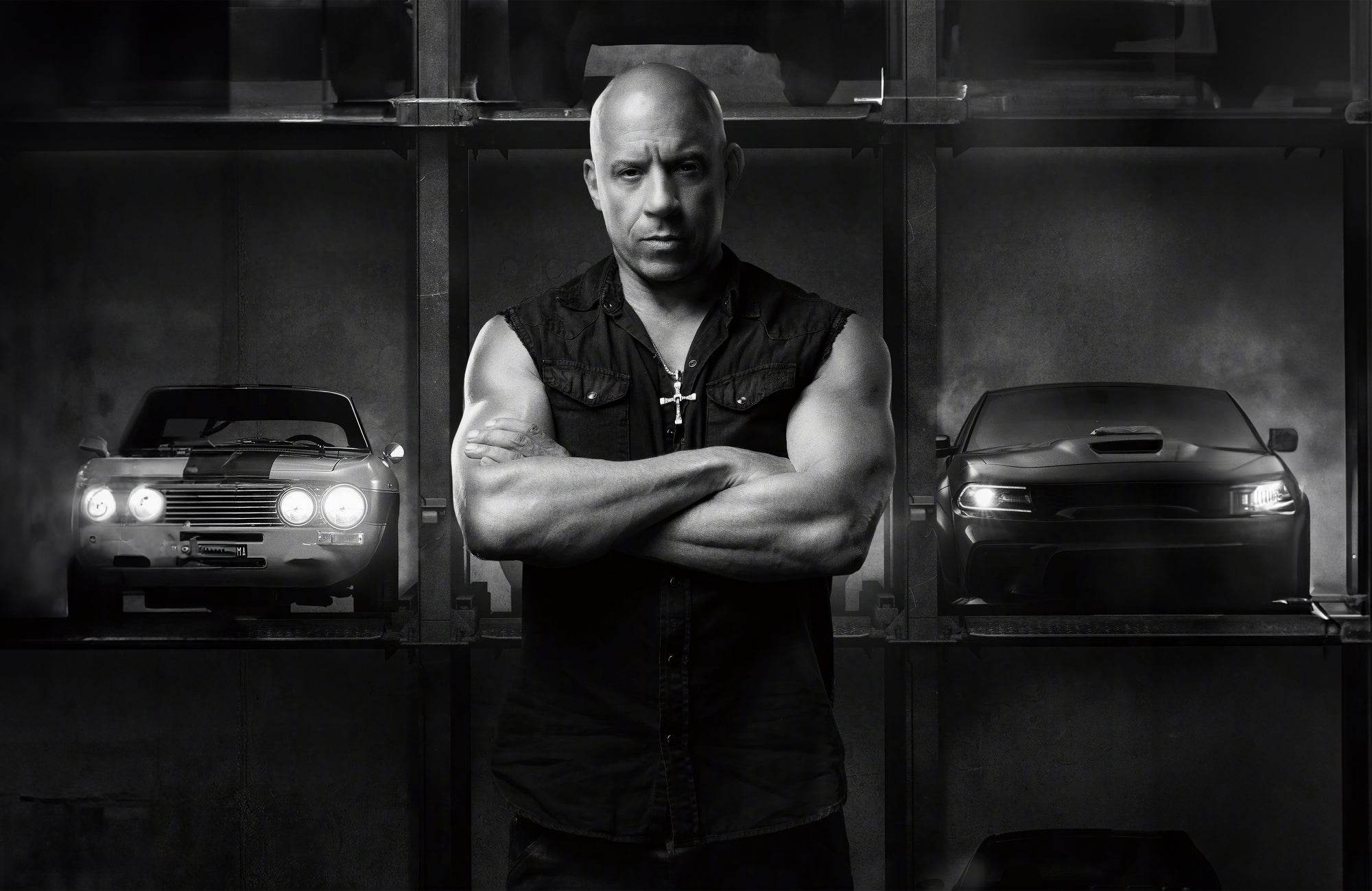 Vin Diesel Black & White Wall Art - beink online art store