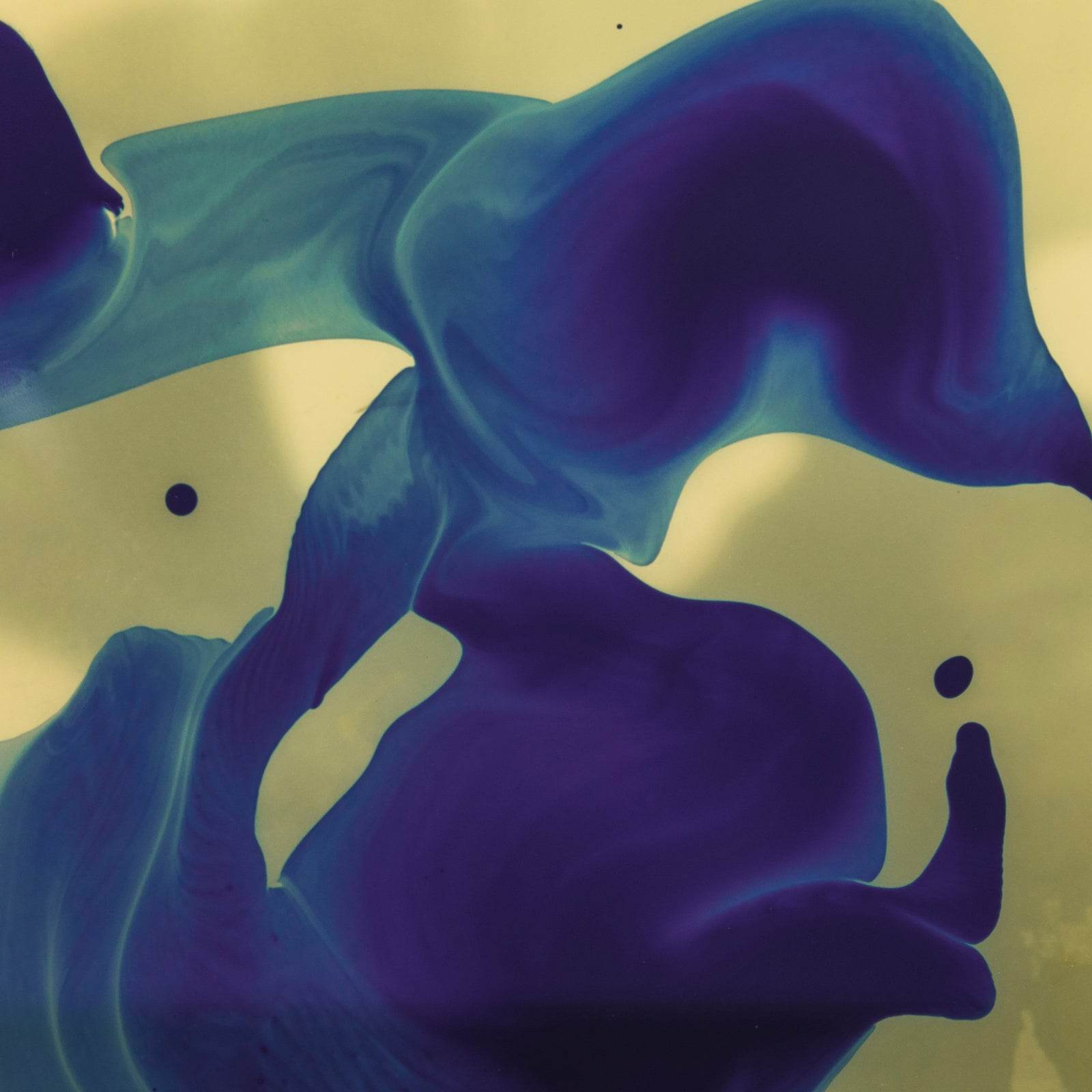 Blue Oil Paint Abstract Wall Art - beink online art store