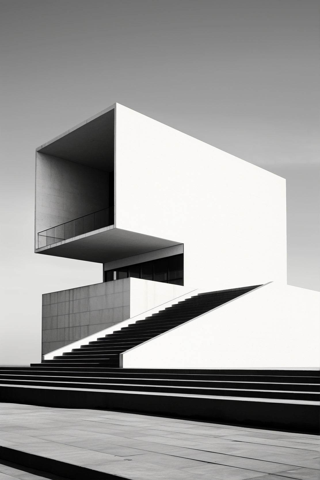 Black And White Villa Wall Art - beink online art store