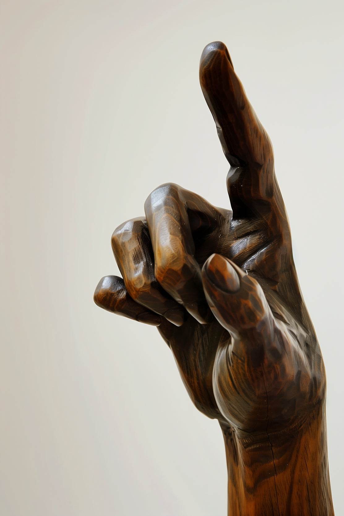 Wooden Hand Sculpture Wall Art - beink online art store