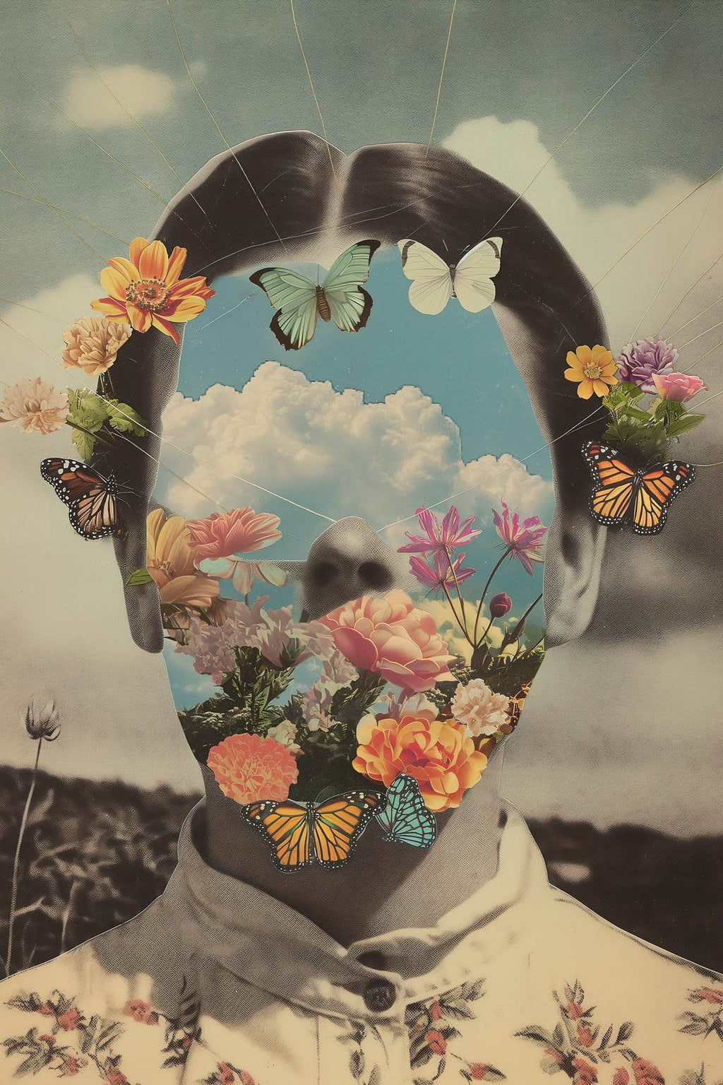 The Face Of A Girl Without A Face Wall Art - beink online art store