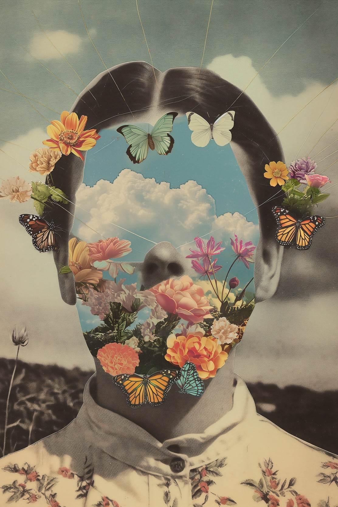 The Face Of A Girl Without A Face Wall Art - beink online art store