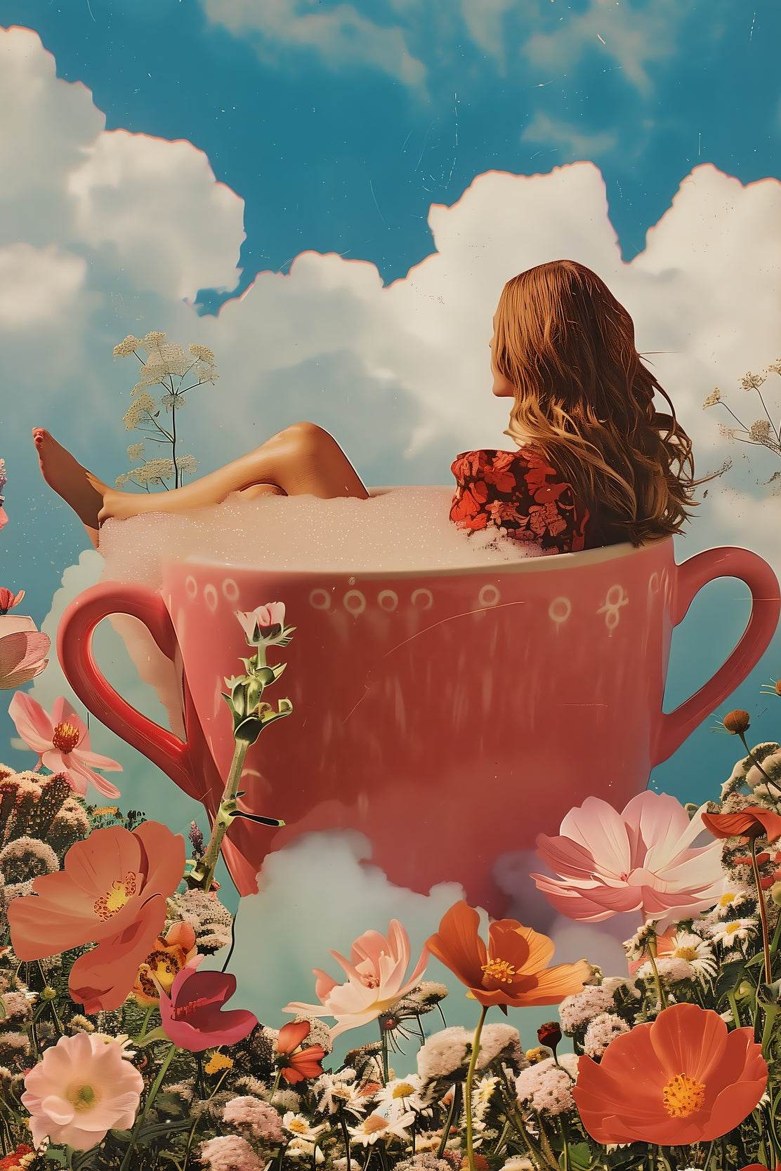 Photo Of A Girl in A Cup Wall Art - beink online art store
