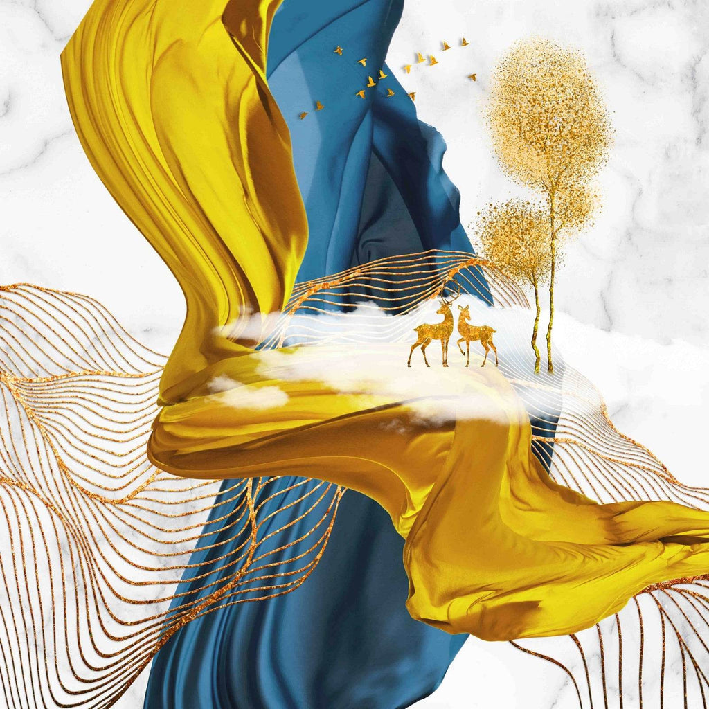 Elegant Dear View Abstract Wall Art - beink online art store