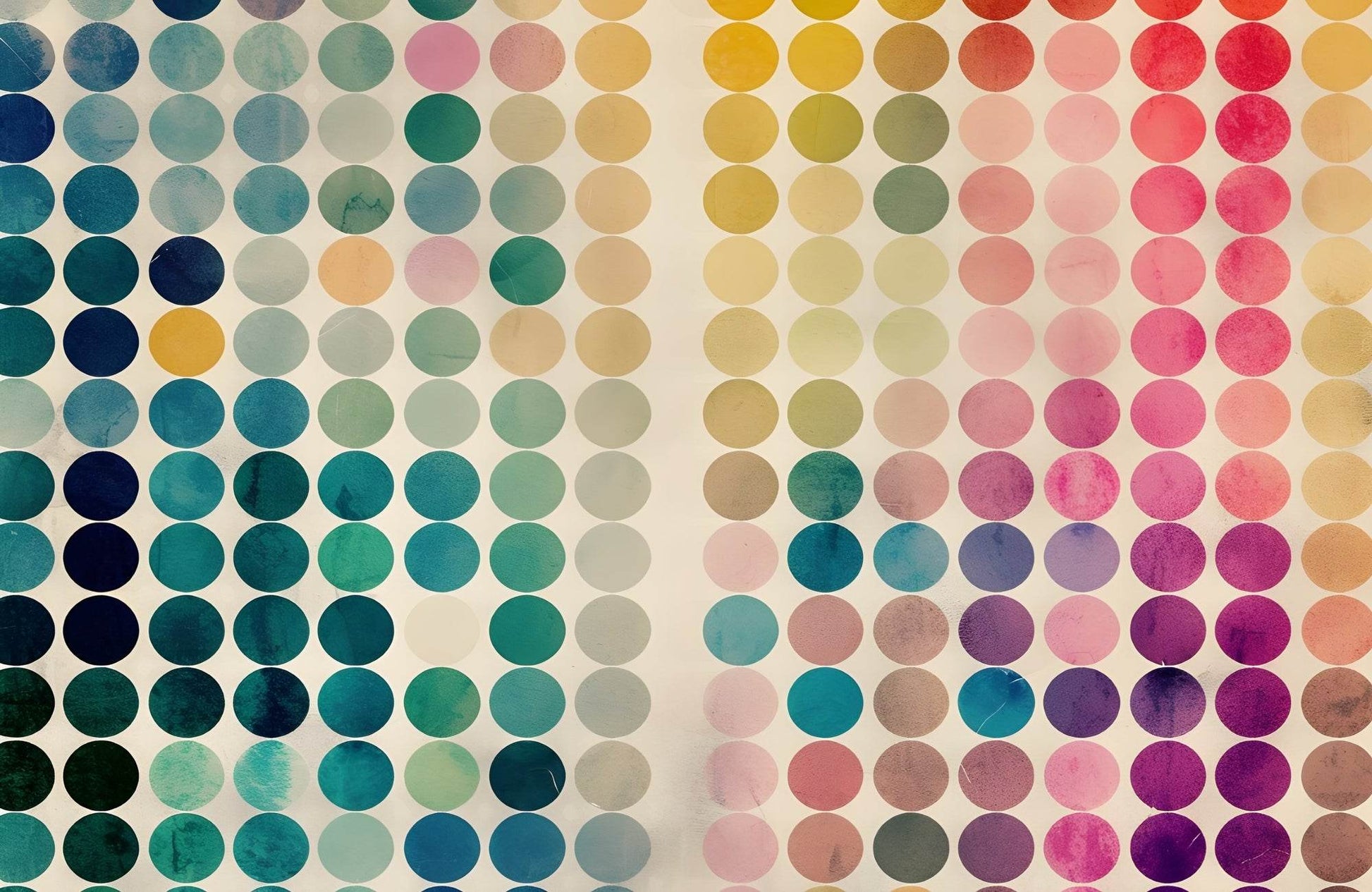 Abstract Painting of Circles With Different Colors - beink online art store