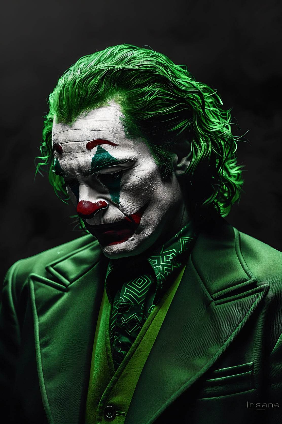 Painting of Joker Character Premium Wall Art - beink online art store