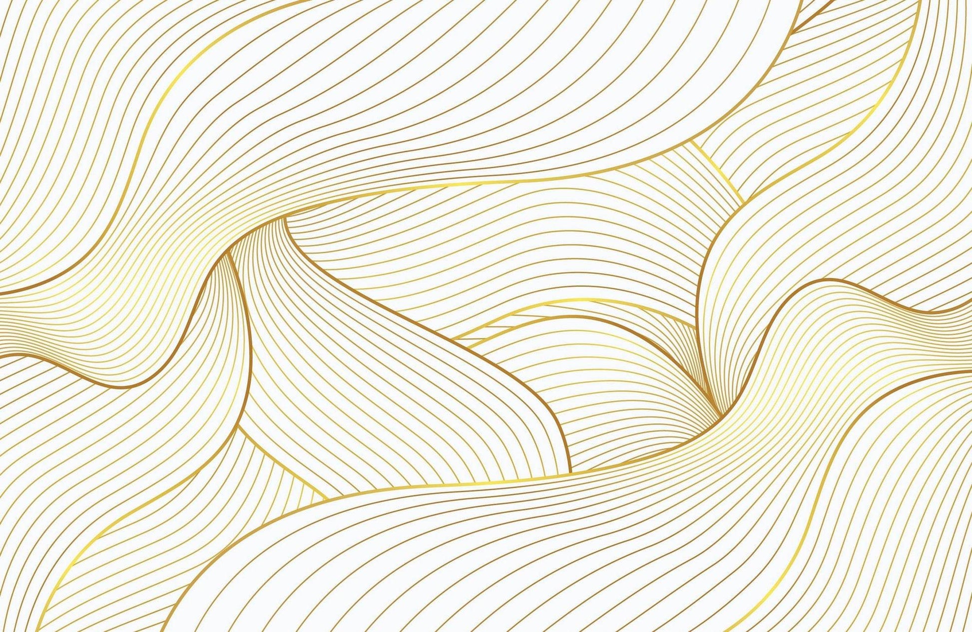Golden Lines Are Intertwined Wall Art - beink online art store