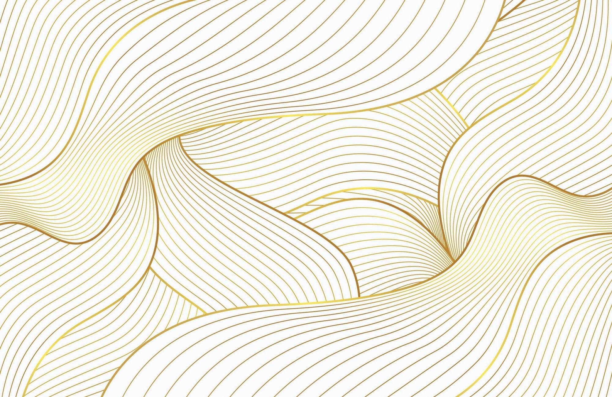Golden Lines Are Intertwined Wall Art - beink online art store